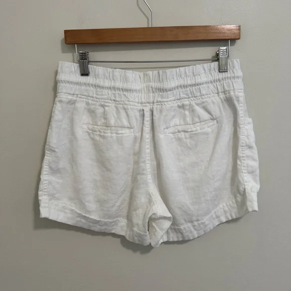 Athleta White Linen Shorts - Picture 3 of 5